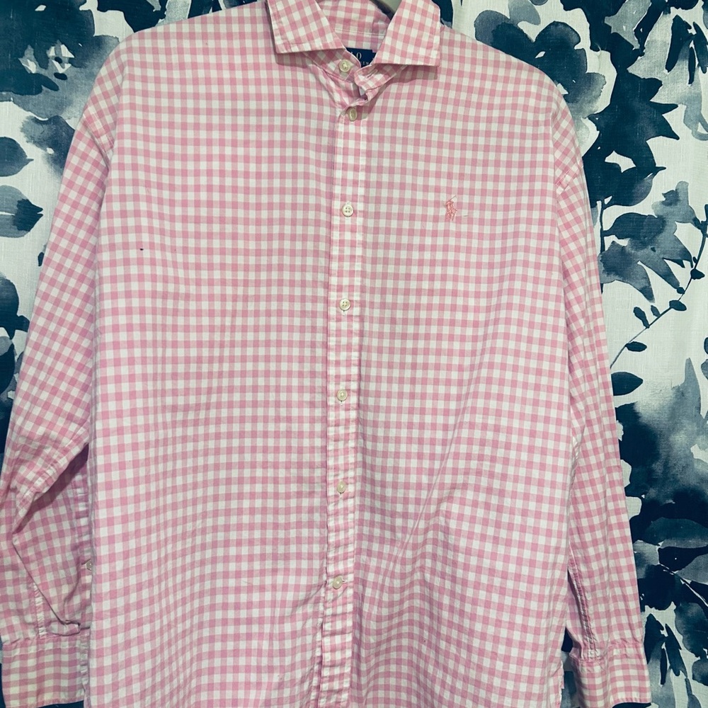 Polo Ralph Lauren Pink Checkered Button Down Shirt
